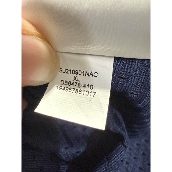 Paris Saint Germain x Air Jordan PSG Mesh Jersey Men's XL Navy Blue - Picture 8 of 13